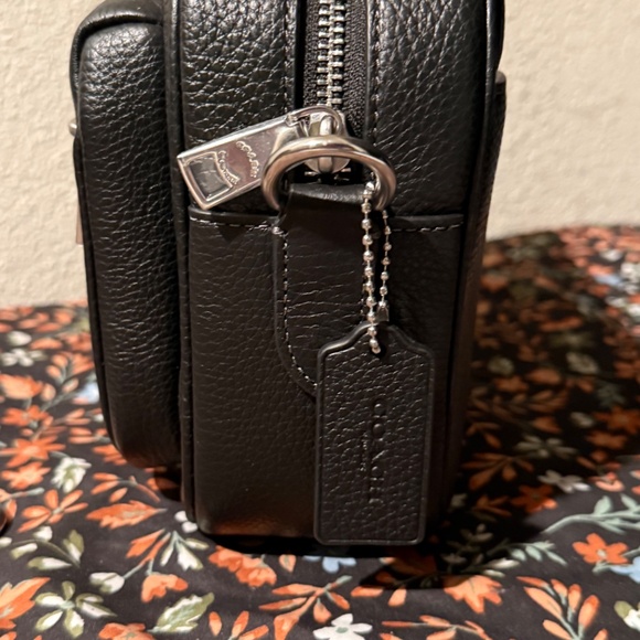 Coach Elias Black Leather Crossbody NWT - Picture 4 of 15